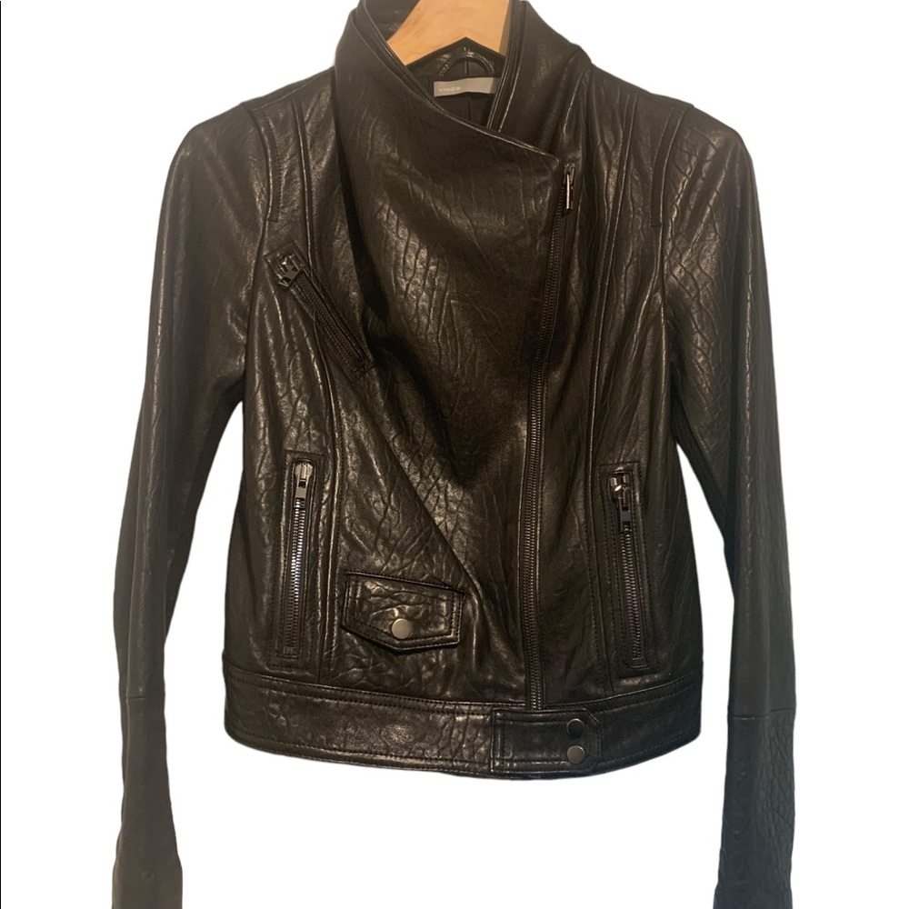Vince Leather Biker Jacket